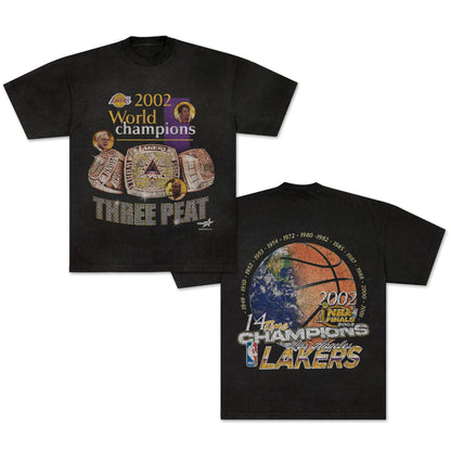 '02 Lakers Three Peat - Vintage Tee