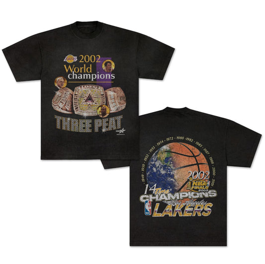 '02 Lakers Three Peat - Vintage Tee